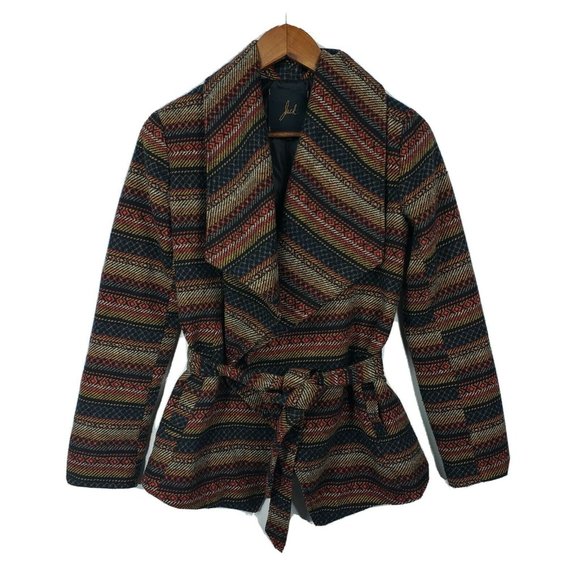 Jack By BB Dakota Womens Wrap Aztec Design Jacket Coat Size XS - Picture 1 of 5